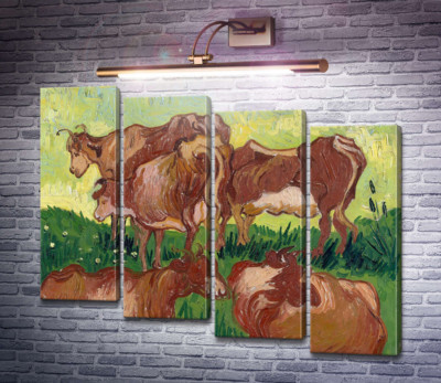 Коровы, по работе Жордэна (Cows (after Jorsaens)), 1890