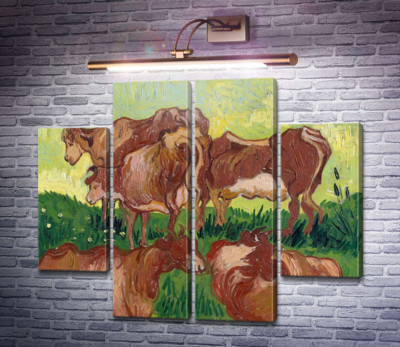 Корови, по роботі Жордена (Cows (after Jorsaens)), 1890