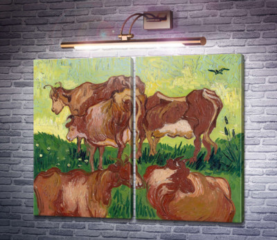 Корови, по роботі Жордена (Cows (after Jorsaens)), 1890