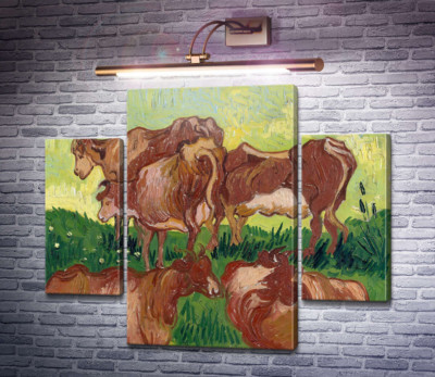 Коровы, по работе Жордэна (Cows (after Jorsaens)), 1890