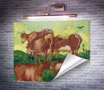 Коровы, по работе Жордэна (Cows (after Jorsaens)), 1890