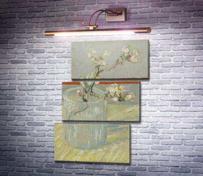 Цветущая ветвь миндаля в стакане (Blossoming Almond Branch in a Glass), 1888