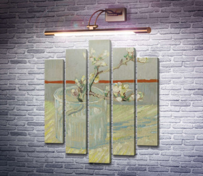 Цветущая ветвь миндаля в стакане (Blossoming Almond Branch in a Glass), 1888