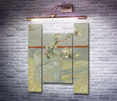 Цветущая ветвь миндаля в стакане (Blossoming Almond Branch in a Glass), 1888