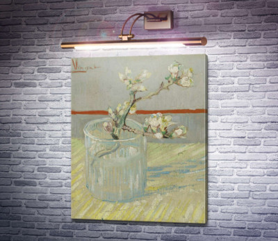 Цветущая ветвь миндаля в стакане (Blossoming Almond Branch in a Glass), 1888
