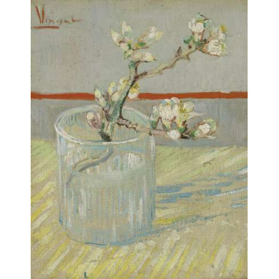 Цветущая ветвь миндаля в стакане (Blossoming Almond Branch in a Glass), 1888