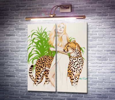 Красотка с гепардом