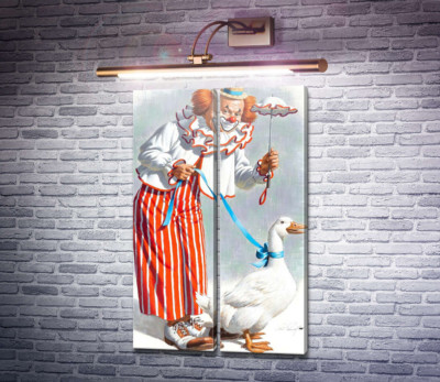 Клоун з гусаком