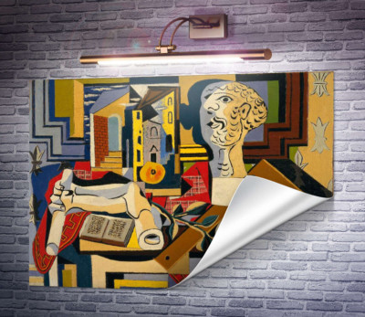 Мастерская с гипсовым бюстом
