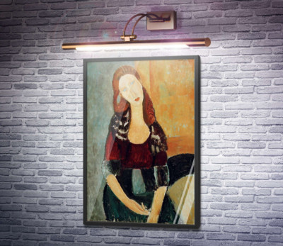 Жанна Эбютерн, сидящая на стуле