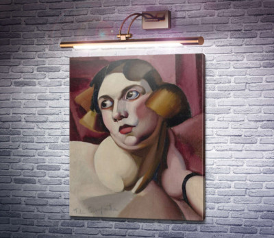 Розовый фон (Портрет Биби Зогбе)