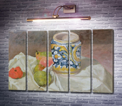 Натюрморт с итальянской керамической баночкой