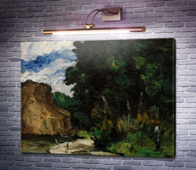 Пейзаж с изгибом реки