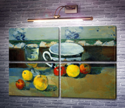 Келих, чашка і фрукти