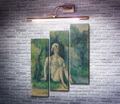 Купальщик на берегу реки