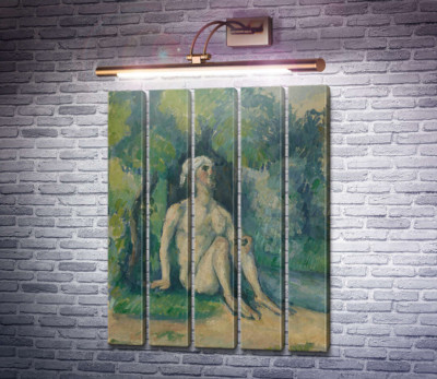 Купальщик на берегу реки