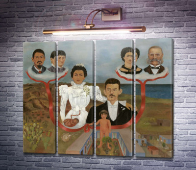 Мои бабушка с дедушкой, родители и я