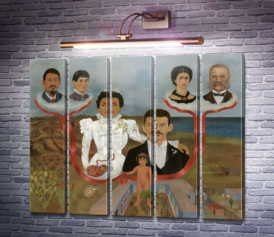 Мои бабушка с дедушкой, родители и я