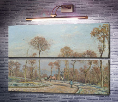 Дорога в Версаль, Лувесьен, утренний мороз