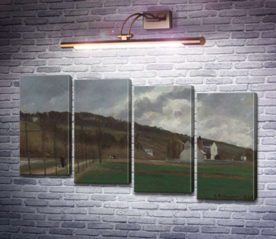 Берег Марни, зима