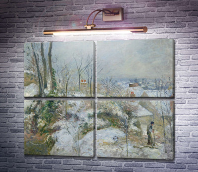 Крольчатник в Понтуазе, снег