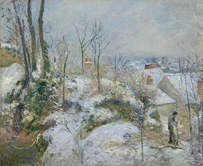 Крольчатник в Понтуазе, снег