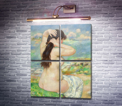 Купальниця, що укладає волосся