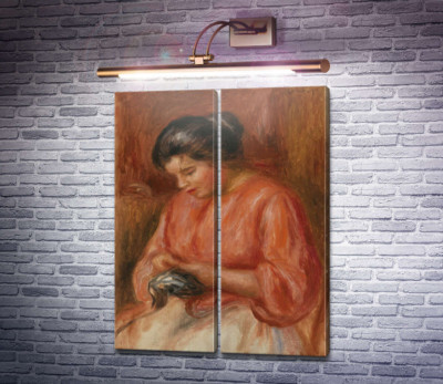 Жінка, що вишиває
