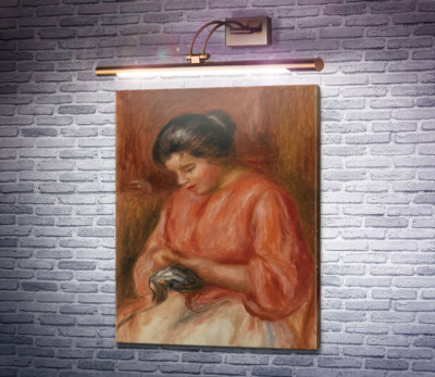 Вышивающая женщина
