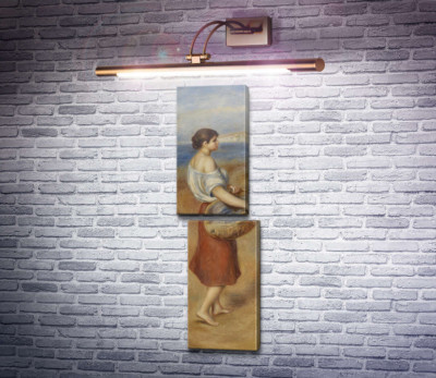 Девушка с корзиной рыбы