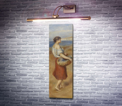 Девушка с корзиной рыбы
