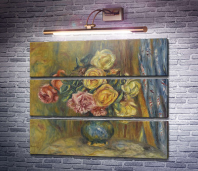 Розы и голубой занавес, 1912