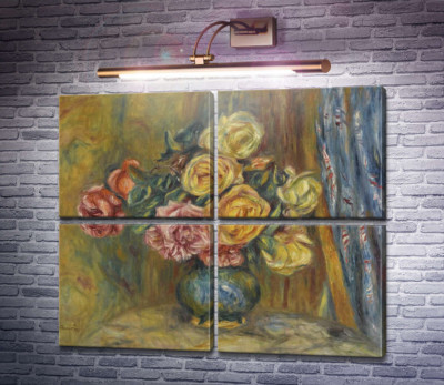 Розы и голубой занавес, 1912