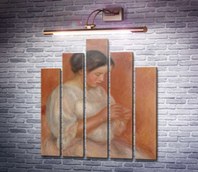 Жінка за вишиванням