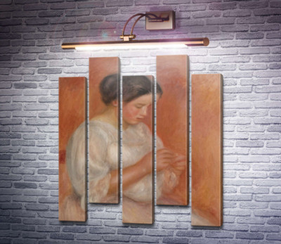 Жінка за вишиванням