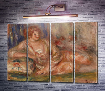 Лежащая Андре в розовом