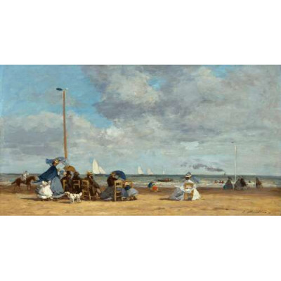 Пляж в Трувиле