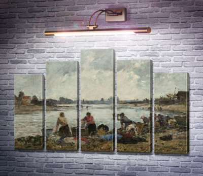 Пральники на березі річки Тук