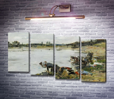 Пральники на березі річки Тук