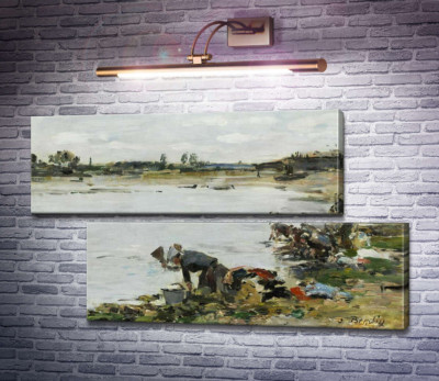 Прачки на берегу реки Тук