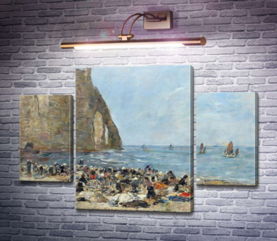 Прачки  на берегу моря в Этрета