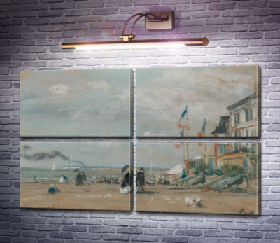 Пляж в Трувиле