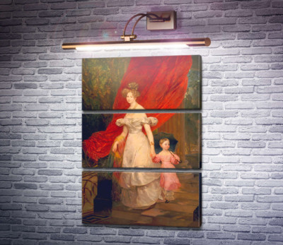 Портрет княгини Елены Павловны с дочерью Марией