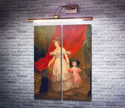 Портрет княгини Елены Павловны с дочерью Марией