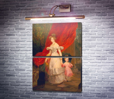 Портрет княгині Олени Павлівни з дочкою Марією