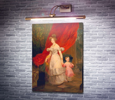 Портрет княгини Елены Павловны с дочерью Марией