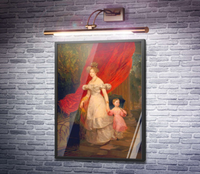 Портрет княгини Елены Павловны с дочерью Марией