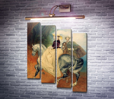 Всадники. Парный портрет Е. Мюссара и Э. Мюссар