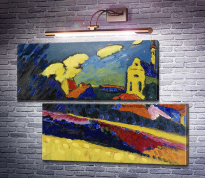 Пейзаж с церковью, Мурнау