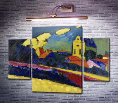 Пейзаж с церковью, Мурнау